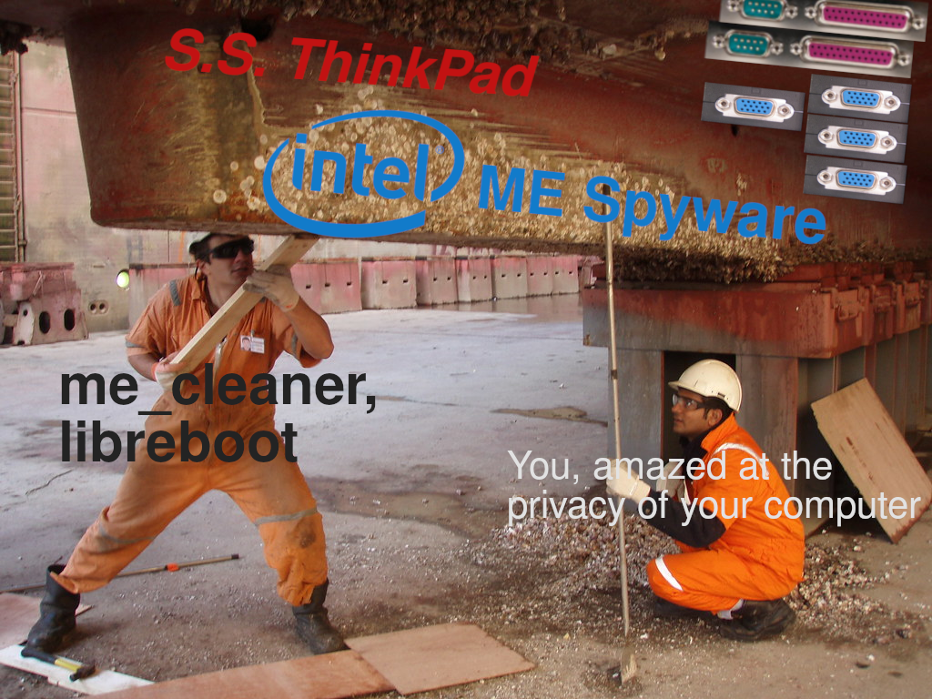 funny picture mocking Intel ME